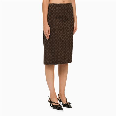 gucci logo mini skirt|gucci pencil skirt.